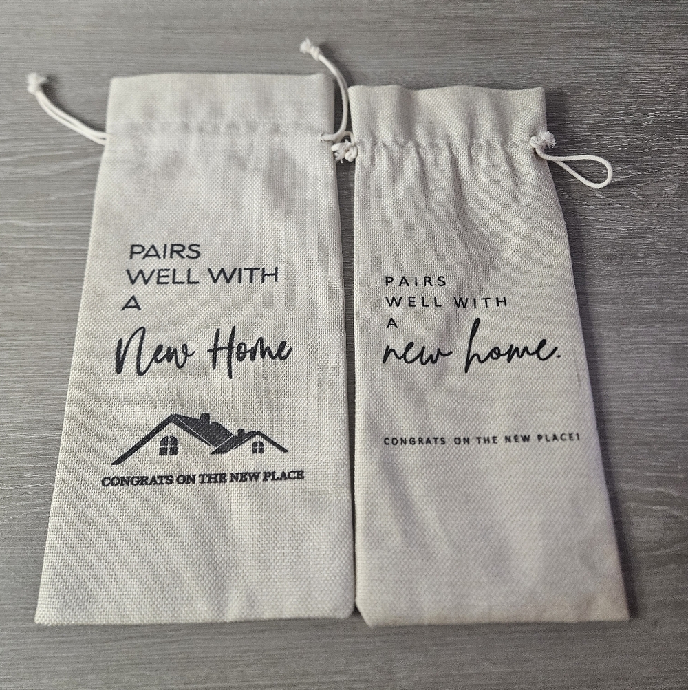 Pair of New Home Wine Bags